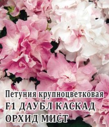 img-1: Петуния махровая Дабл Каскад Орхид Мист [100 драже] - ООО «Семена Тут»